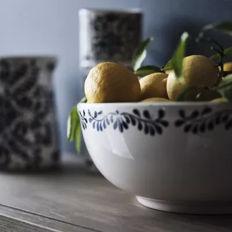 Tabletops Unlimited Carmine Stoneware Serving Bowl