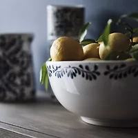 Tabletops Unlimited Carmine Stoneware Serving Bowl