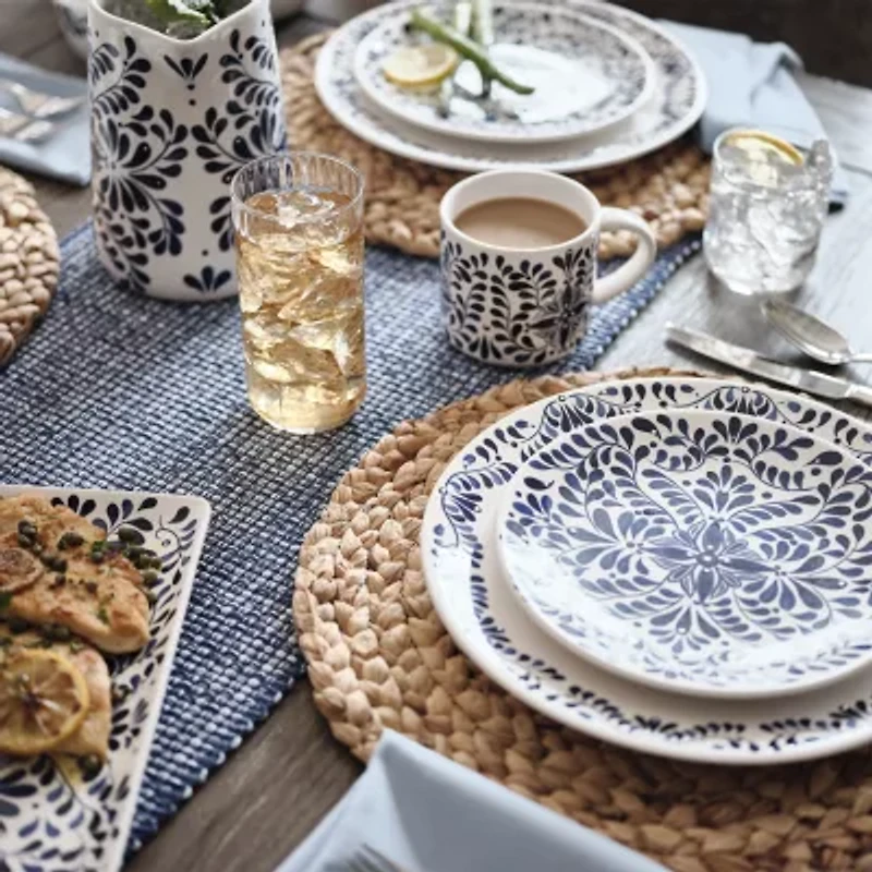 Tabletops Unlimited Carmine Stoneware Serving Tray