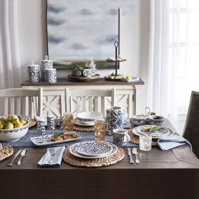 Tabletops Unlimited Carmine Stoneware Serving Bowl