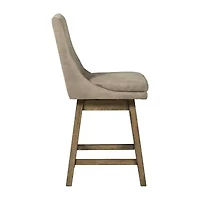 Signature Design by Ashley® Tallenger 2-pc. Counter Height Upholstered Swivel Bar Stool