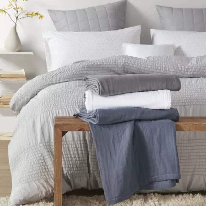 Madison Park Gauze 100% Cotton Lightweight Blanket