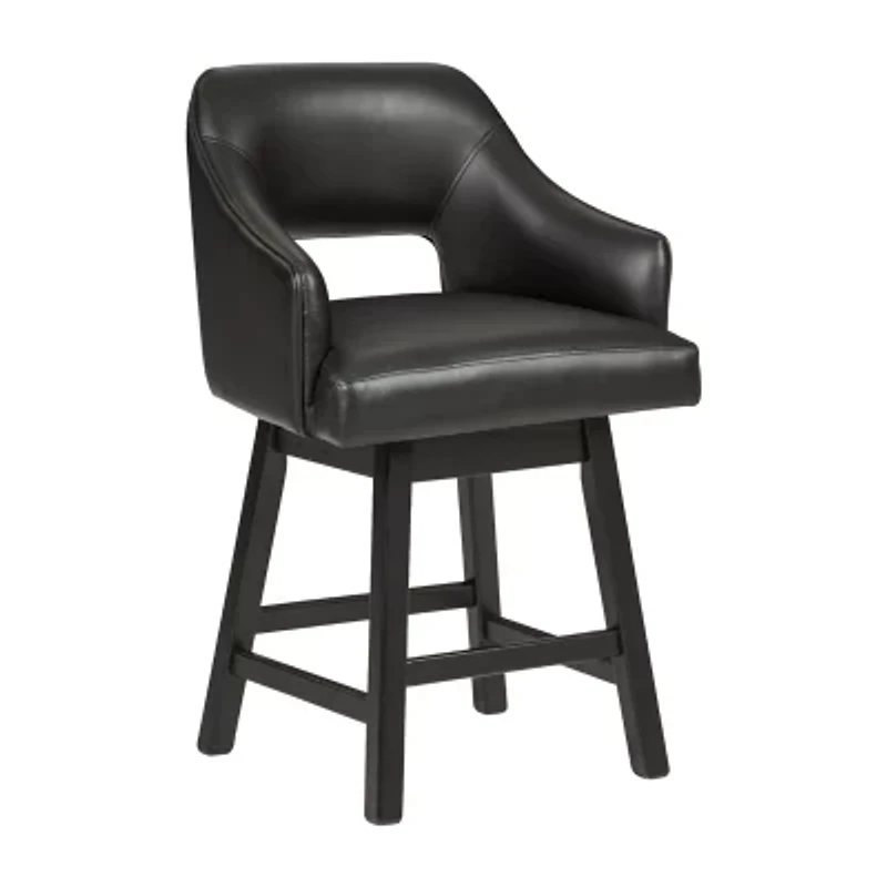 Signature Design by Ashley® Tallenger 2-pc. Counter Height Upholstered Swivel Bar Stool