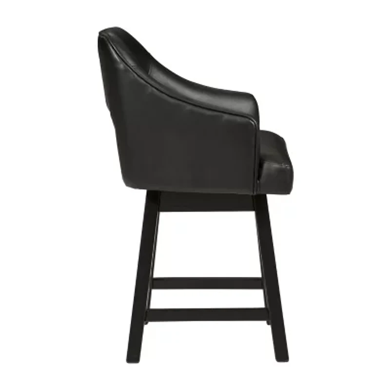 Signature Design by Ashley® Tallenger 2-pc. Counter Height Upholstered Swivel Bar Stool