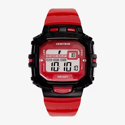 Armitron Mens Multi-Function Red Strap Watch 40/8244brd