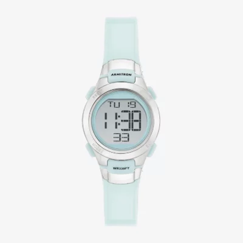 Armitron Womens Chronograph Multi-Function Green Strap Watch 45/7012pmt