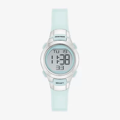 Armitron Womens Chronograph Multi-Function Green Strap Watch 45/7012pmt