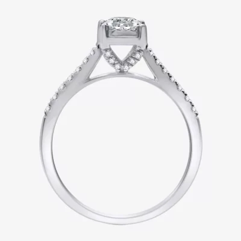Womens 3/4 CT. T.W. Natural White Diamond 10K Gold Round Bridal Set