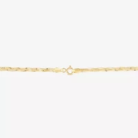 Made in Italy Unisex Adult 10K Gold 18 Inch Herringbone Chain Necklace