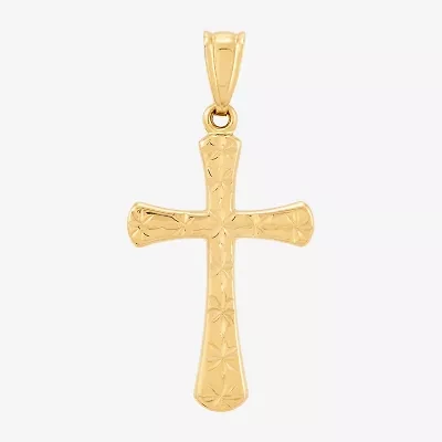 Unisex Adult 14K Gold Cross Pendant