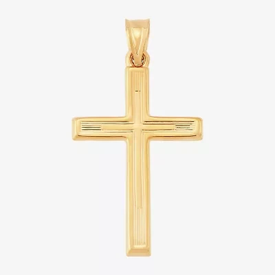 Unisex Adult 14K Gold Cross Pendant
