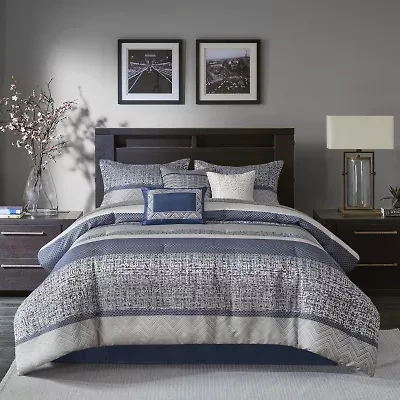 Madison Park Melody 7-pc. Jacquard Comforter Set