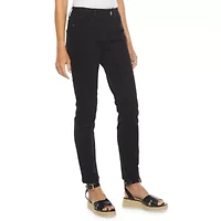 Liz Claiborne Womens Sara Mid Rise Slim Fit, Skinny Leg Jean
