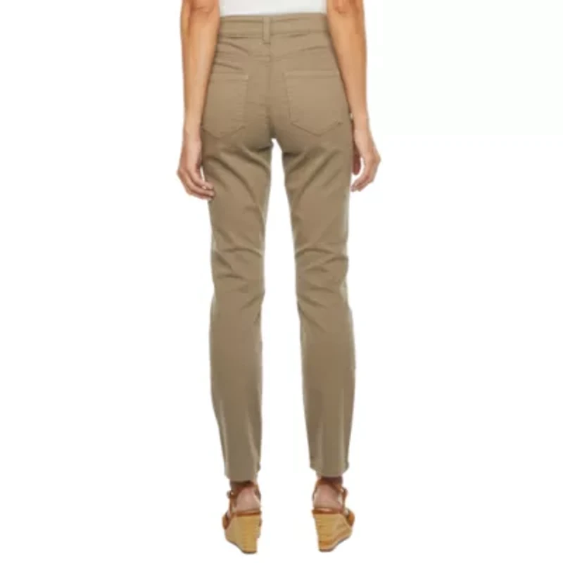 Liz Claiborne Sara Womens Petites Short Mid Rise Skinny Fit Slim Jean