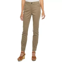 Liz Claiborne Sara Womens Petites Short Mid Rise Skinny Fit Slim Jean