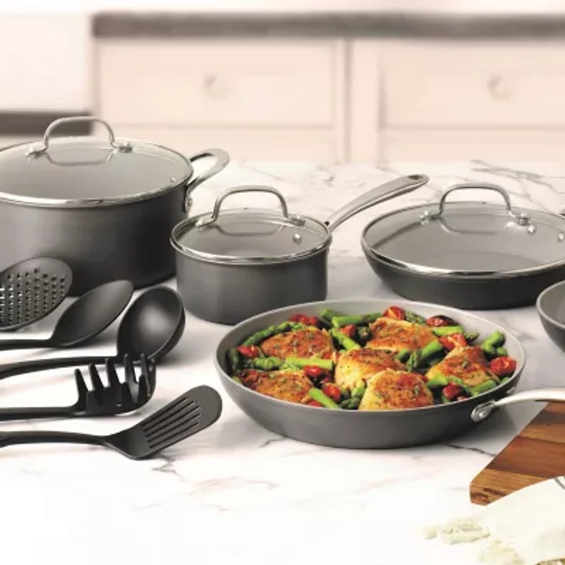 Granitestone Pro Hard Anodized 13-pc. Nonstick Pots And Pans Cookware Set With Utensils