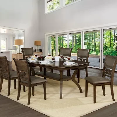 Burr Dining And Kitchen Collection Rectangular Wood-Top Dining Table