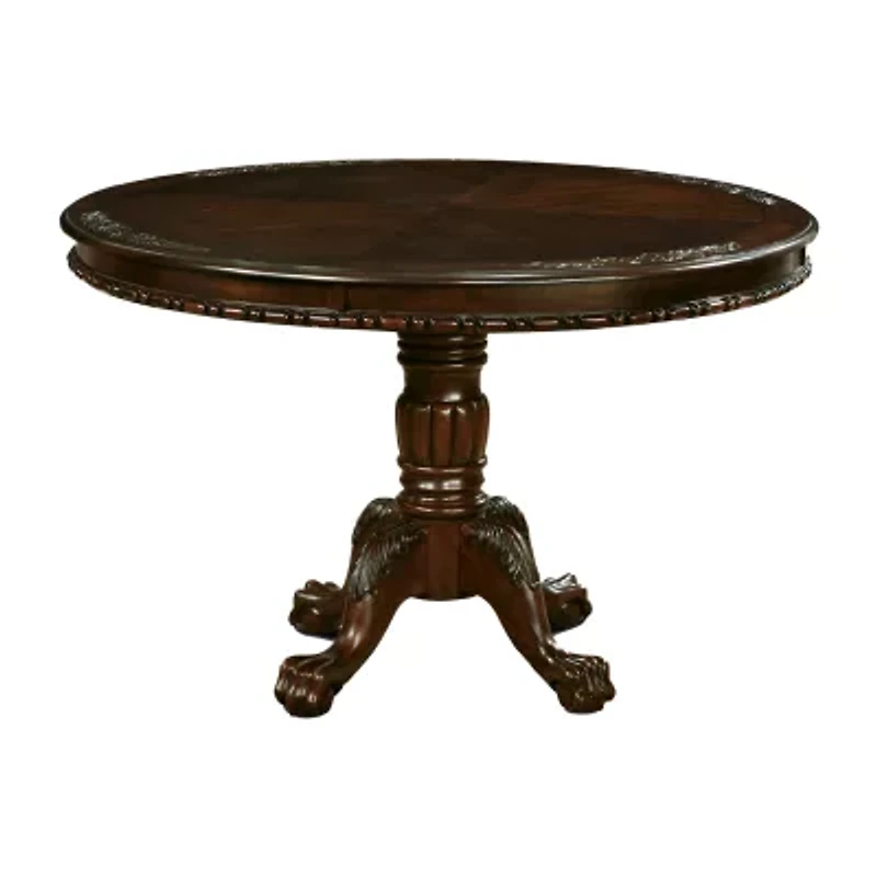 Doloros Dining And Kitchen Collection Round Wood-Top Dining Table