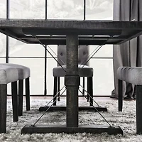 Nimitz Rectangular Wood-Top Dining Table