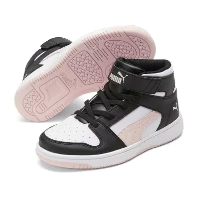 PUMA Rebound Layup Little Kid Girls Basketball Shoes