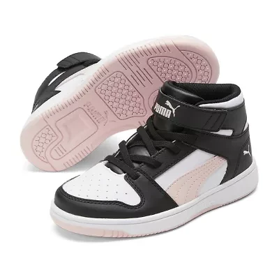 PUMA Rebound Layup Little Kid Girls Basketball Shoes