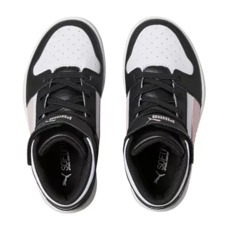 PUMA Rebound Layup Little Kid Girls Basketball Shoes