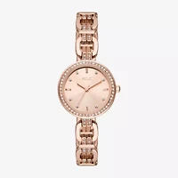 Relic By Fossil Womens Rose Goldtone Bracelet Watch Zr34650