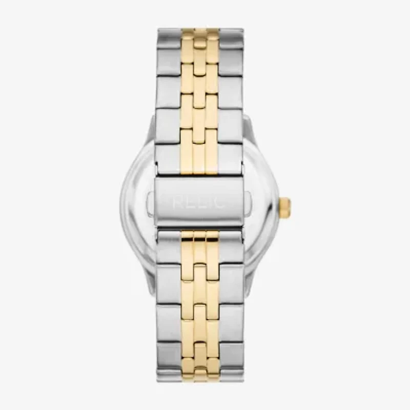 Relic By Fossil Mens Multi-Function Two Tone Stainless Steel Bracelet Watch Zr16014