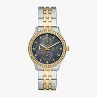 Relic By Fossil Mens Multi-Function Two Tone Stainless Steel Bracelet Watch Zr16014