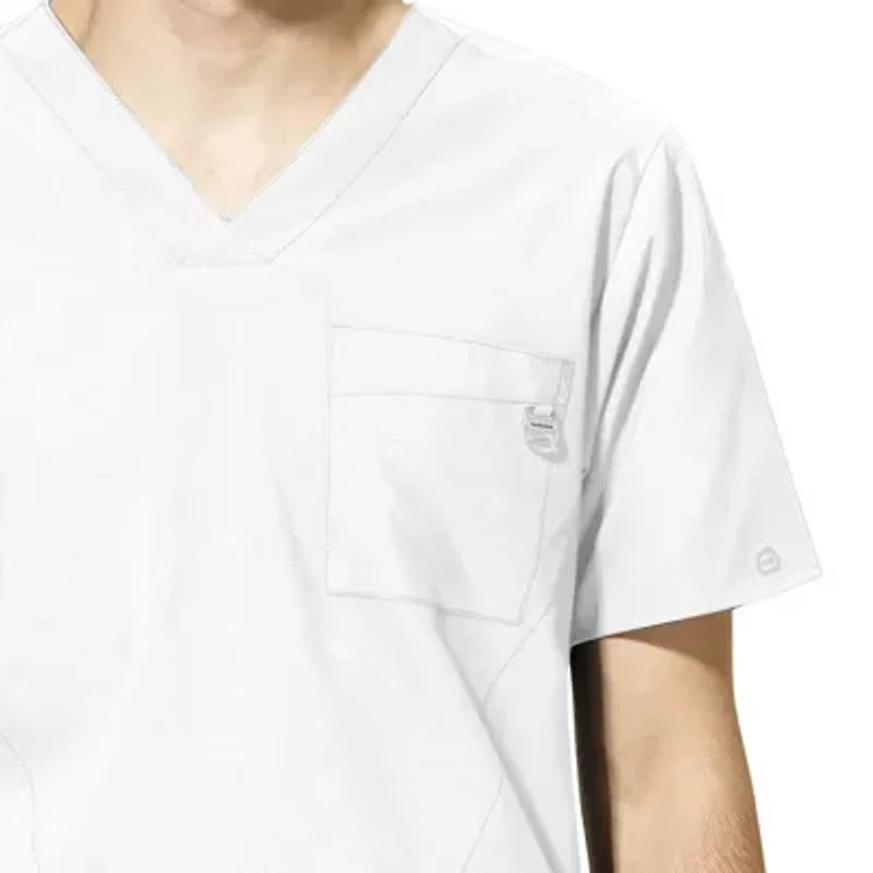 Wink® W123 Mens V Neck Short Sleeve Moisture Wicking Wrinkle Resistant Quick Dry Scrub Top