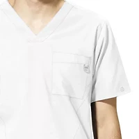 Wink® W123 Mens V Neck Short Sleeve Moisture Wicking Wrinkle Resistant Quick Dry Scrub Top