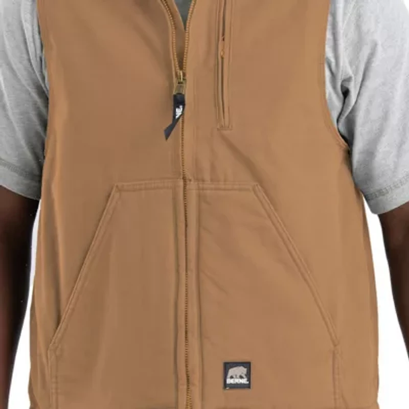 Berne Canyon Sherpa Lined Mens Water Resistant Heavyweight Fleece Vest