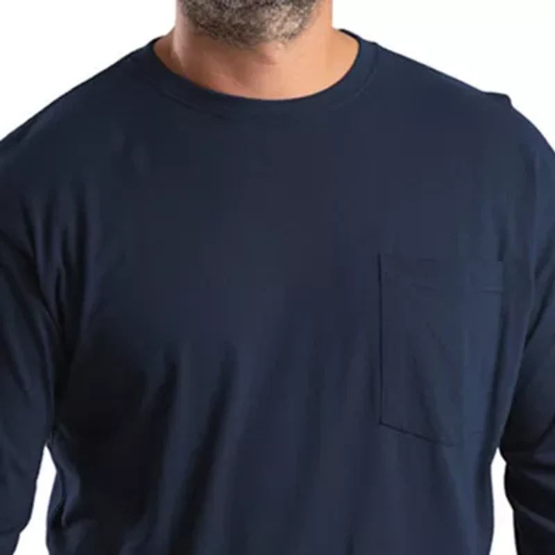 Berne Heavyweight Mens Crew Neck Long Sleeve T-Shirt