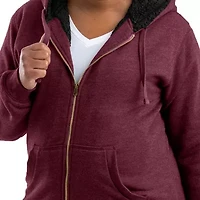 Berne Insulated Womens Fleece Hooded Heavyweight Work Jacket