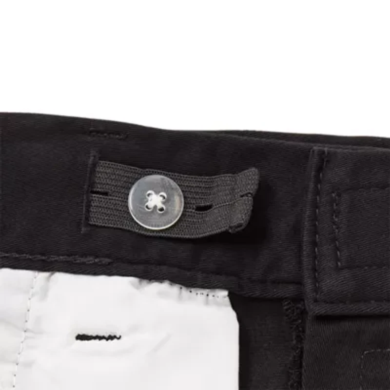 St. John's Bay Dexterity Mens 10" Mid Rise Adaptive Stretch Fabric Adjustable Features Easy-on + Easy-off Chino Short