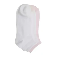 Cuddl Duds Solid Pique Womens Multi-Pack 3-pc. Low Cut Socks