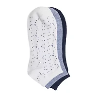 Cuddl Duds Speckled Birdseye Womens Multi-Pack 3-pc. Low Cut Socks