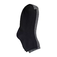 Cuddl Duds Vertical Texture Womens Multi-Pack 3-pc. Quarter Ankle Socks