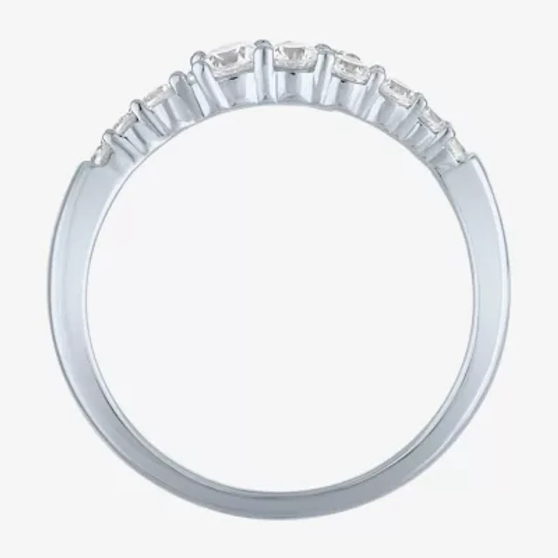 Diamond Addiction (G-H, I1-I2) Womens 1/3 CT. T.W. Lab Grown White 10K Gold Bypass  Cocktail Ring