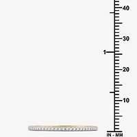 I Said Yes (G / Si1-Si2) Womens 1/10 CT. T.W. Lab Grown White Diamond Sterling Silver Wedding Band