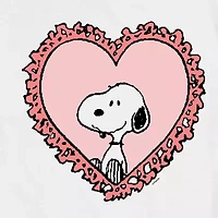Mens Crew Neck Short Sleeve Peanuts Valentine's Day T-Shirt