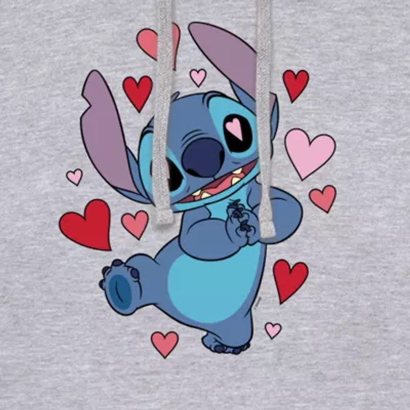 Mens Long Sleeve Lilo & Stitch Valentine's Day Hoodie