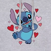 Mens Long Sleeve Lilo & Stitch Valentine's Day Hoodie