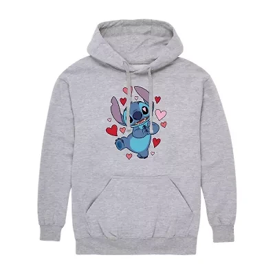 Mens Long Sleeve Lilo & Stitch Valentine's Day Hoodie