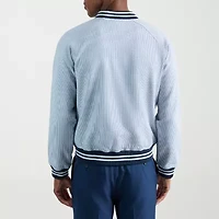 Haggar Seersucker Mens Bomber Jacket