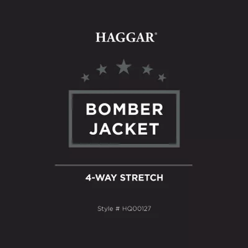 Haggar Seersucker Mens Bomber Jacket