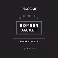 Haggar Seersucker Mens Bomber Jacket
