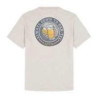 IZOD Saltwater Soft Wash Mens Crew Neck Short Sleeve Classic Fit Graphic T-Shirt
