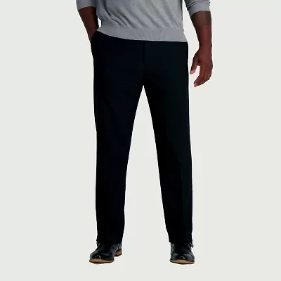Haggar JMH Sharkskin Mens Classic Fit Big and Tall Dress Flat Front Pant