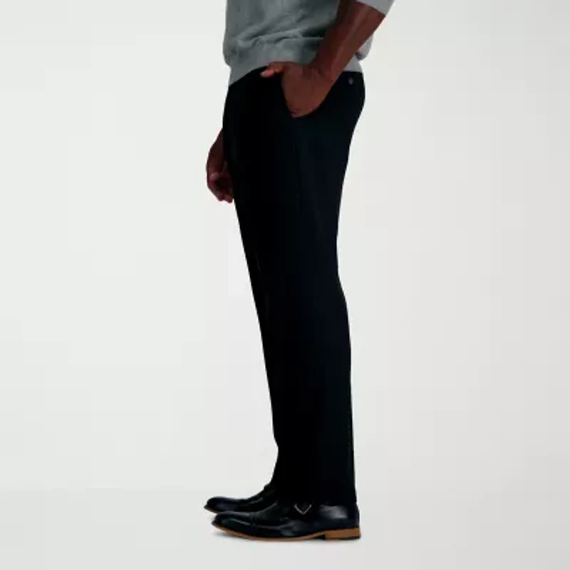 Haggar JMH Sharkskin Mens Classic Fit Big and Tall Dress Flat Front Pant